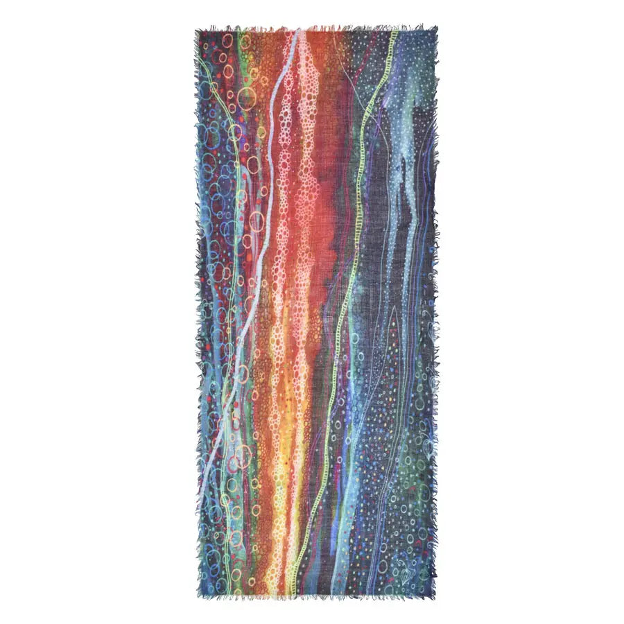 DUPATTA DARWIN ABSTRACT BUBBLE SCARF