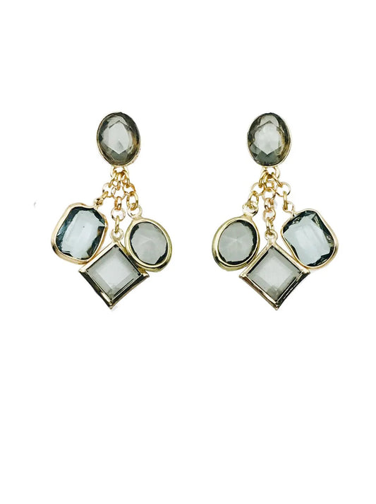 Meghan Browne Yavet Black Diamond Post Earrings