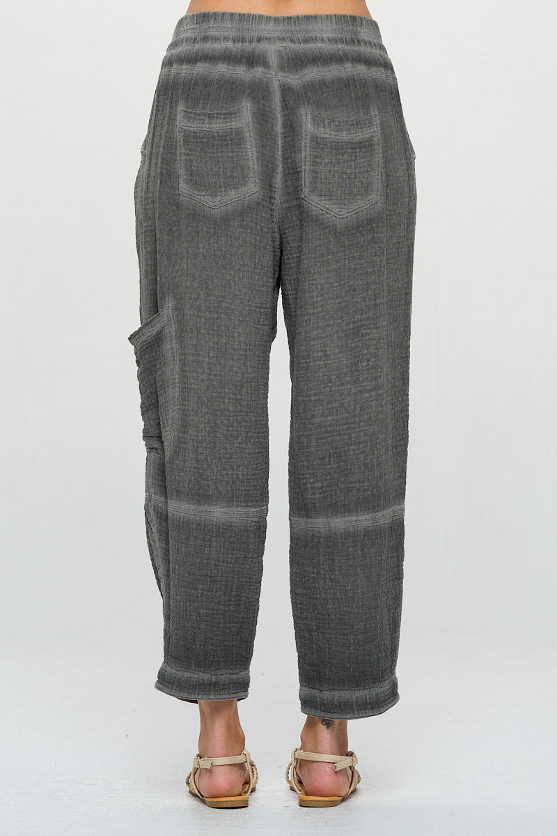 Focus Double Gauze Cargo Panel Pant