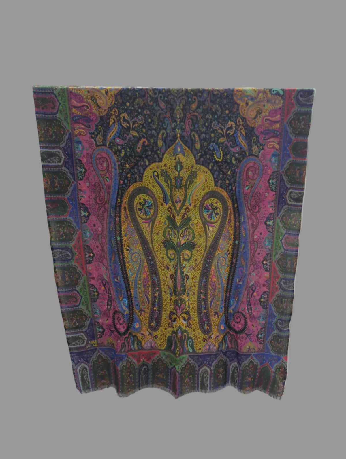 Dolma Paisley Wool Scarf/Wrap