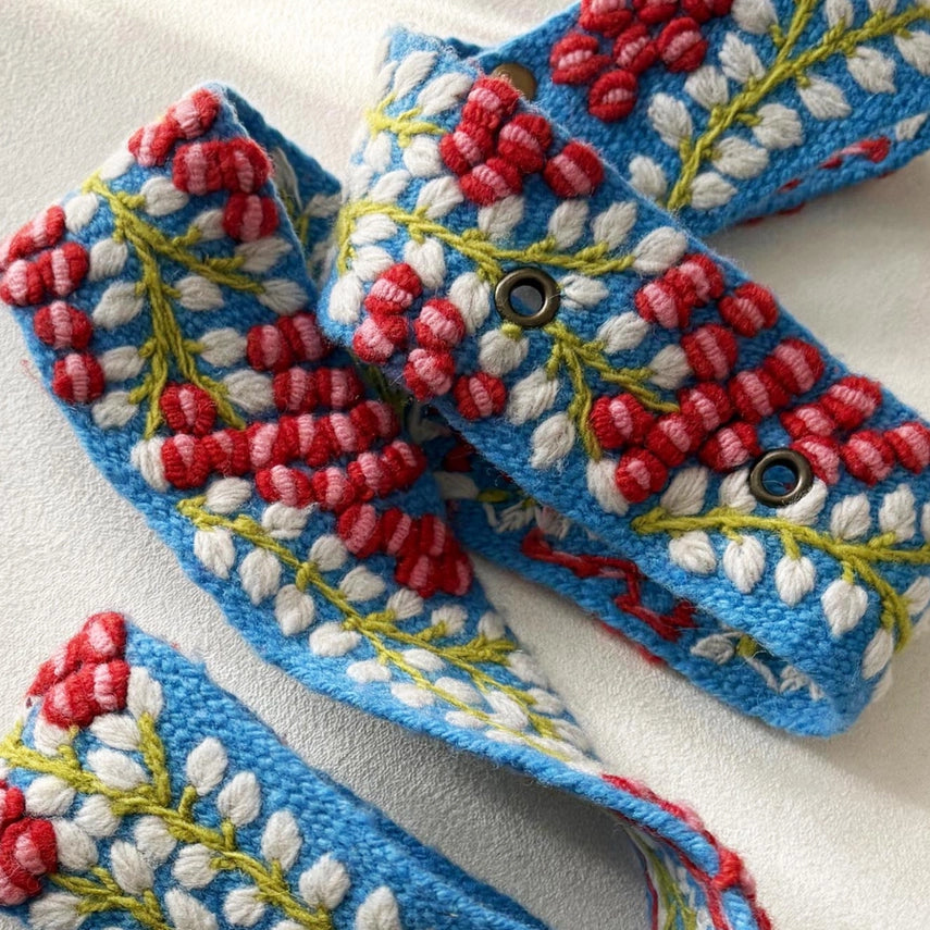 Jenny Krauss Berries on the Vine Embroidered Belt