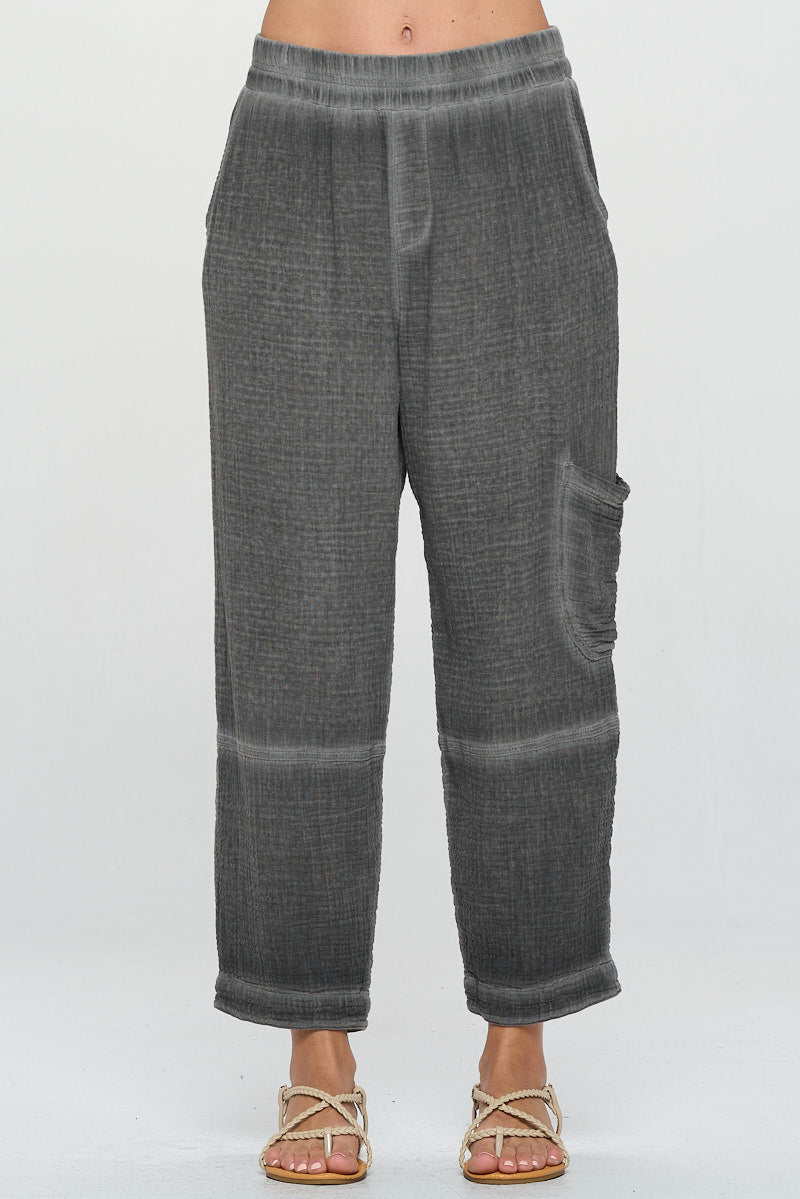 Focus Double Gauze Cargo Panel Pant
