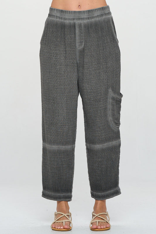 Focus Double Gauze Cargo Panel Pant