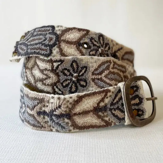 JENNY KRAUSS MONOCHROMATIC EMBROIDERED BELT