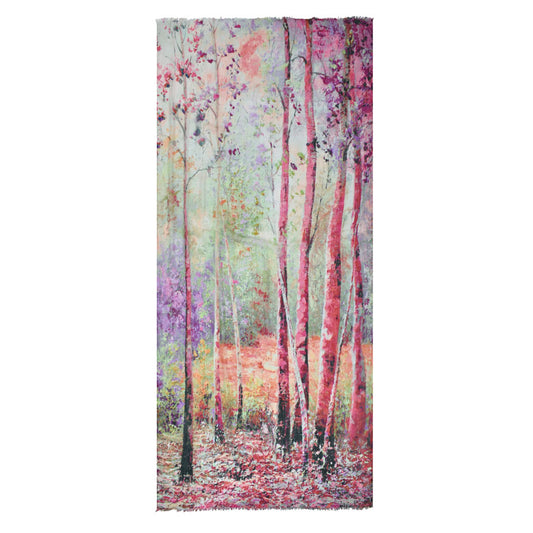 JENELLE PAINTERLY FOREST SCARF