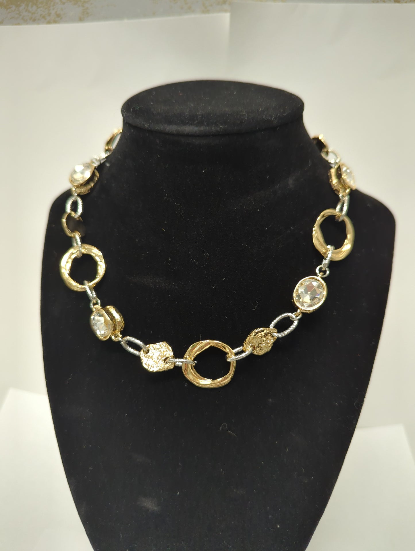 Meghan Browne Dory Necklace Gold and Clear