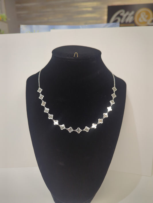 MEGHAN BROWNE DORIS SILVER NECKLACE