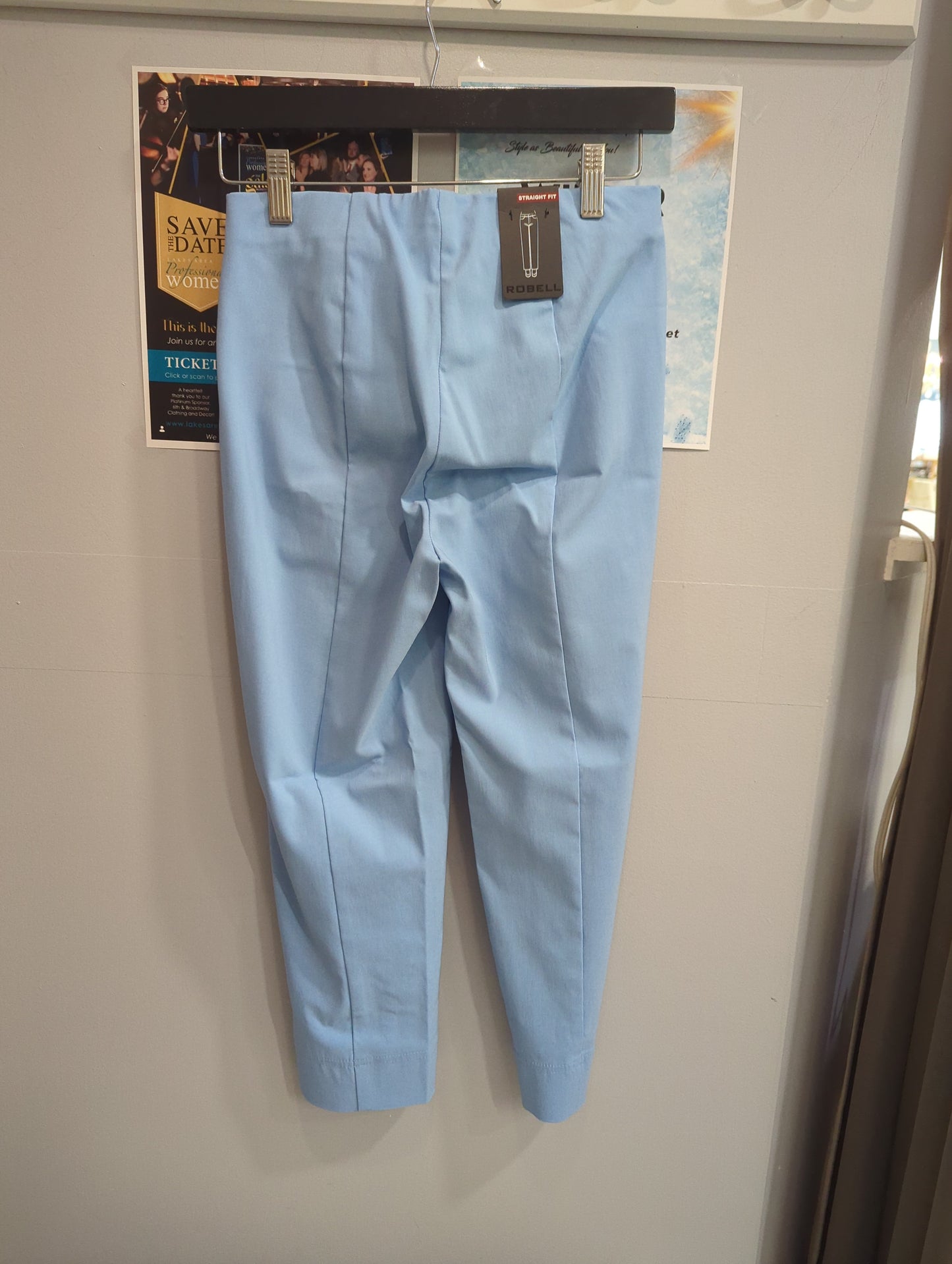 MARIE CROP TROUSERS - LIGHT BLUE 612