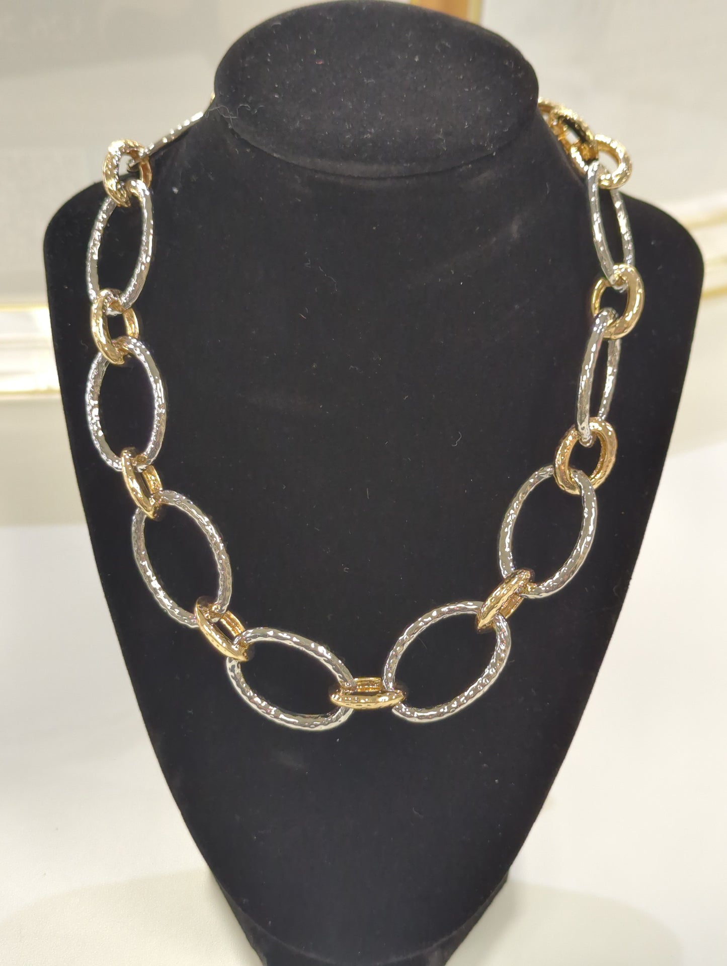 Meghan Browne Chase Necklace Gold and Silver