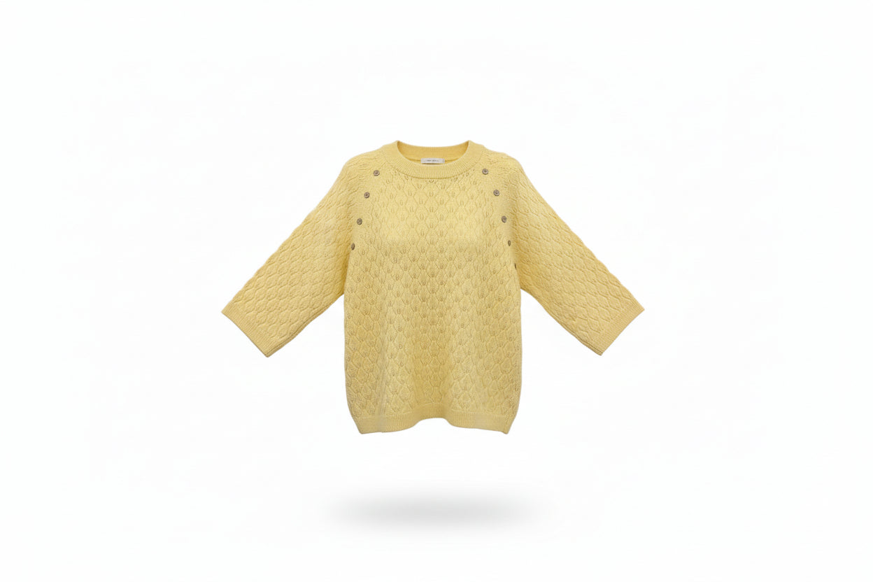 Brandtex Textured Elbow Sleeve Sweater