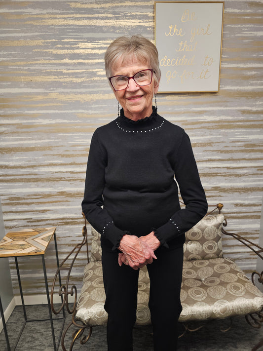 Dolcezza Turtle Neck with Pearls