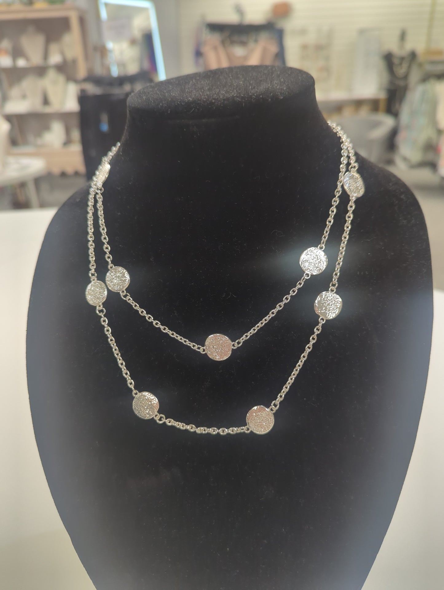 Meghan Browne Dilly Silver Necklace