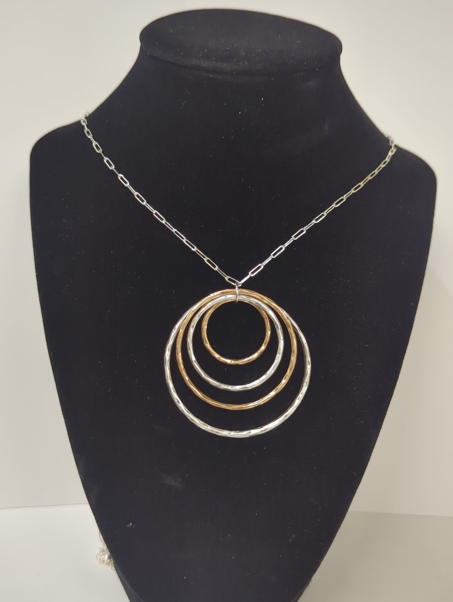 MEGHAN BROWNE FAZIO GOLD AND SILVER NECKLACE