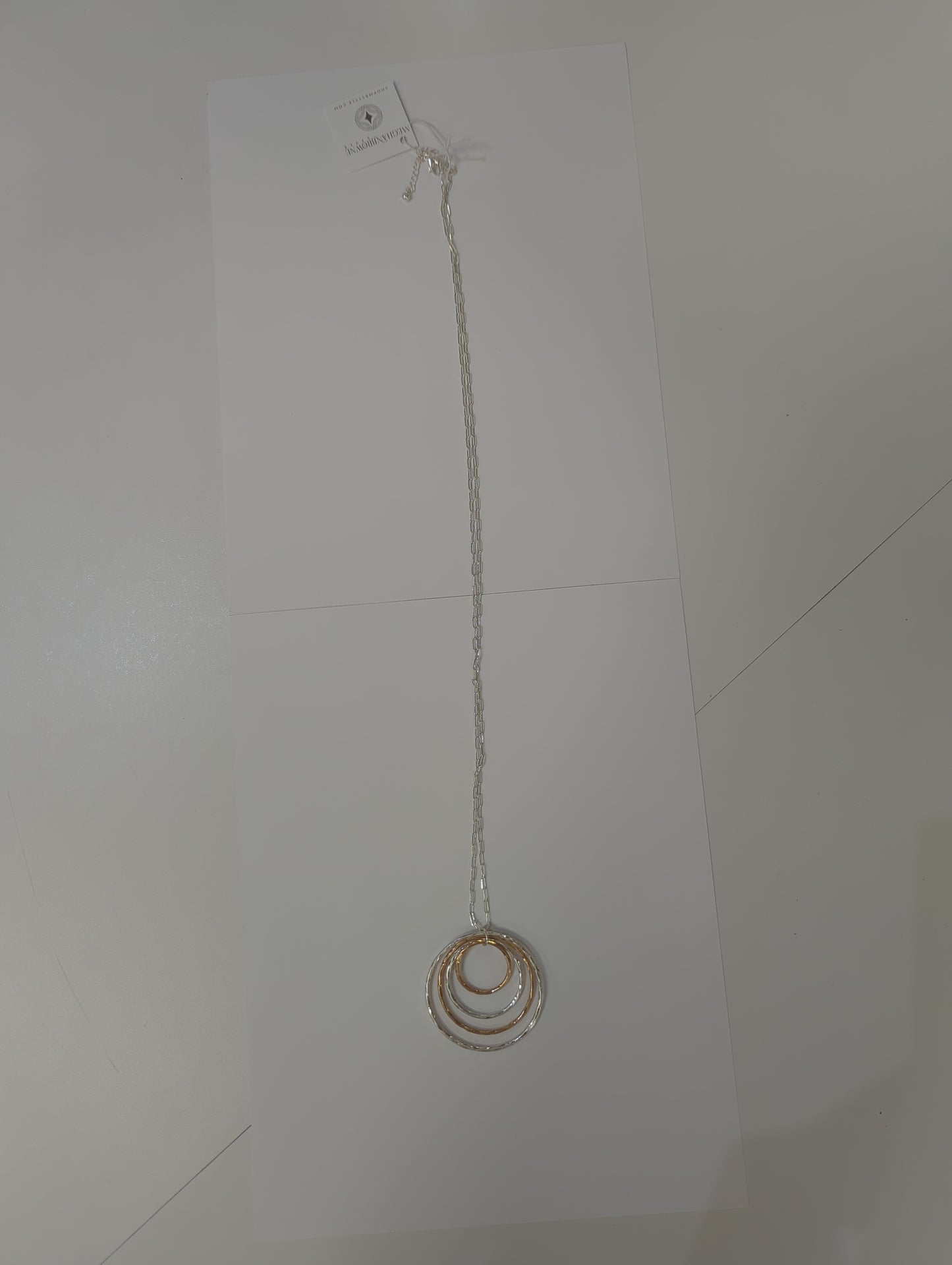 MEGHAN BROWNE FAZIO GOLD AND SILVER NECKLACE