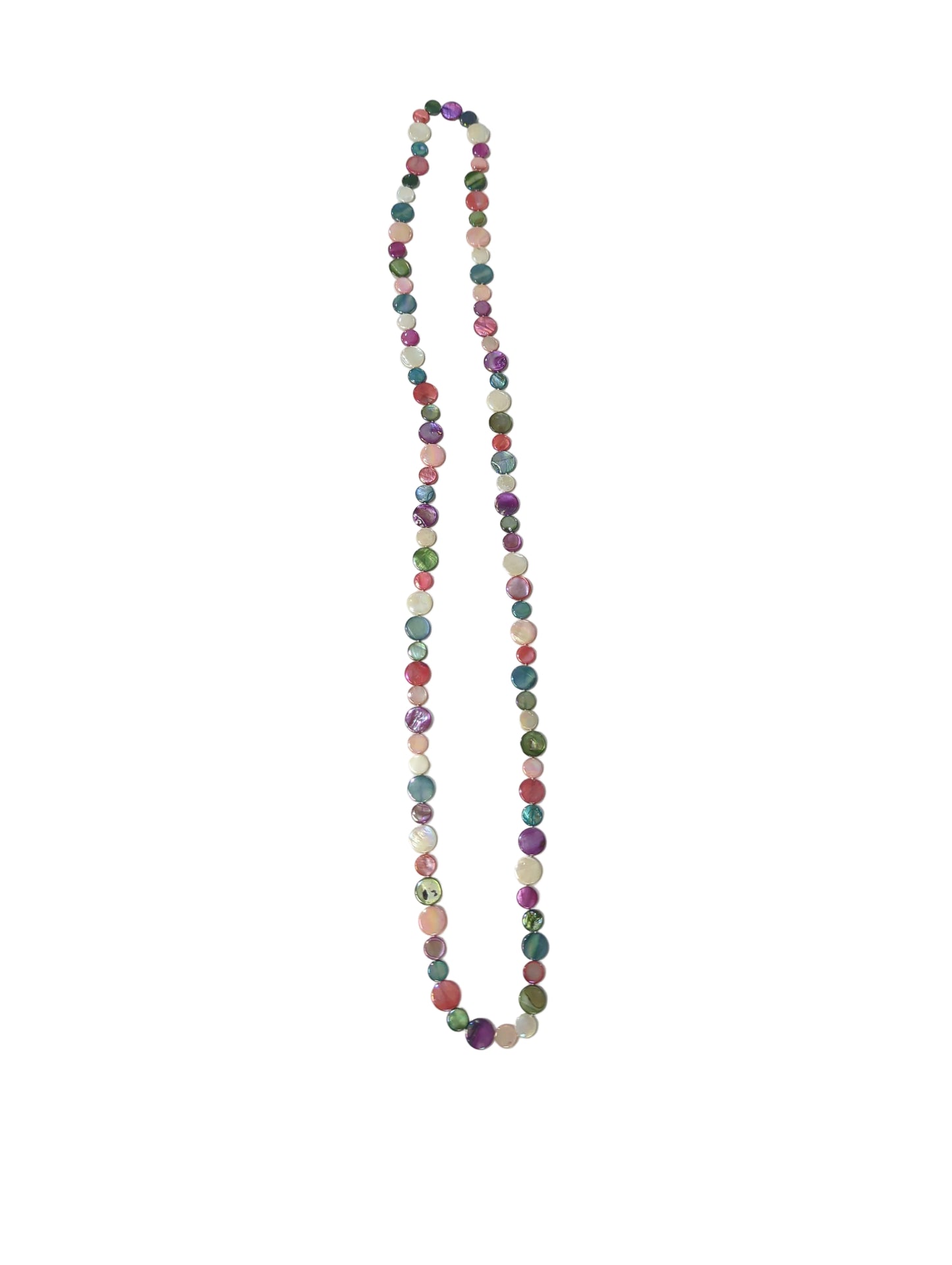 Sea Lily Summer Garden Single Strand Mother of Pearl Necklace