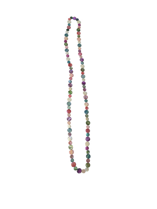 Sea Lily Summer Garden Single Strand Mother of Pearl Necklace