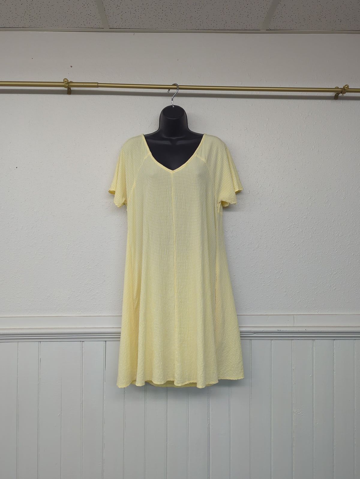 Cut Loose V-Neck Swing Dress