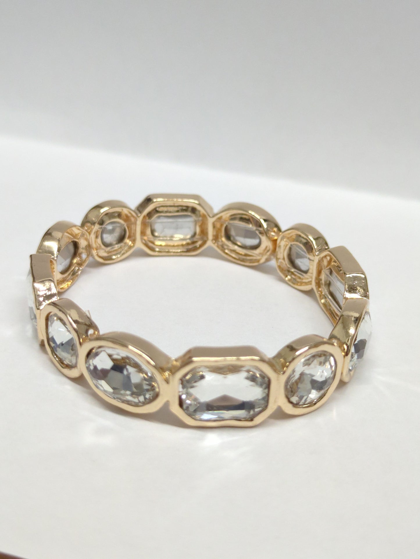 Meghan Browne Later Bracelet Gold and Clear