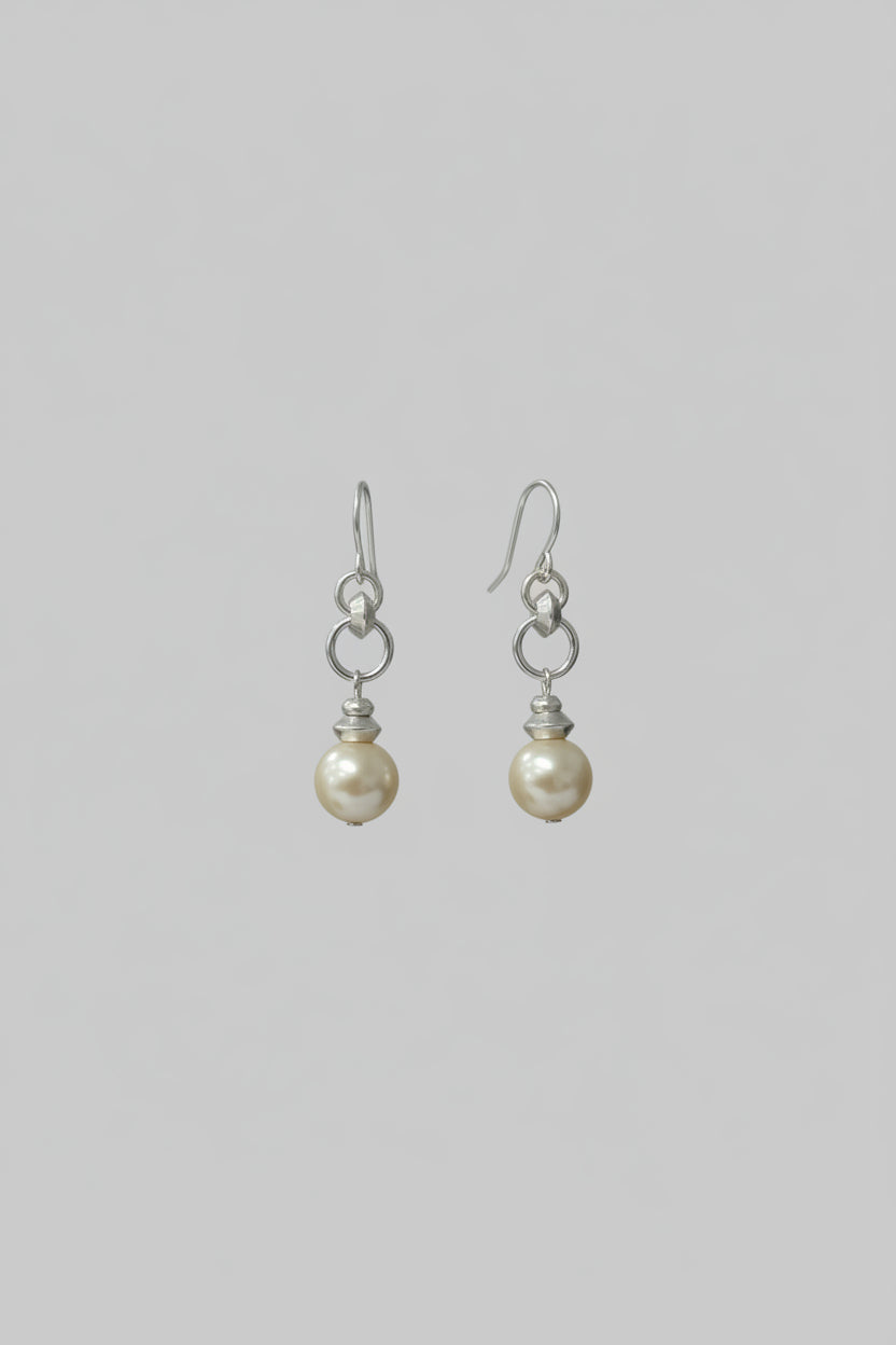 Marjorie Baer Rings with Pearl Wire Earrings