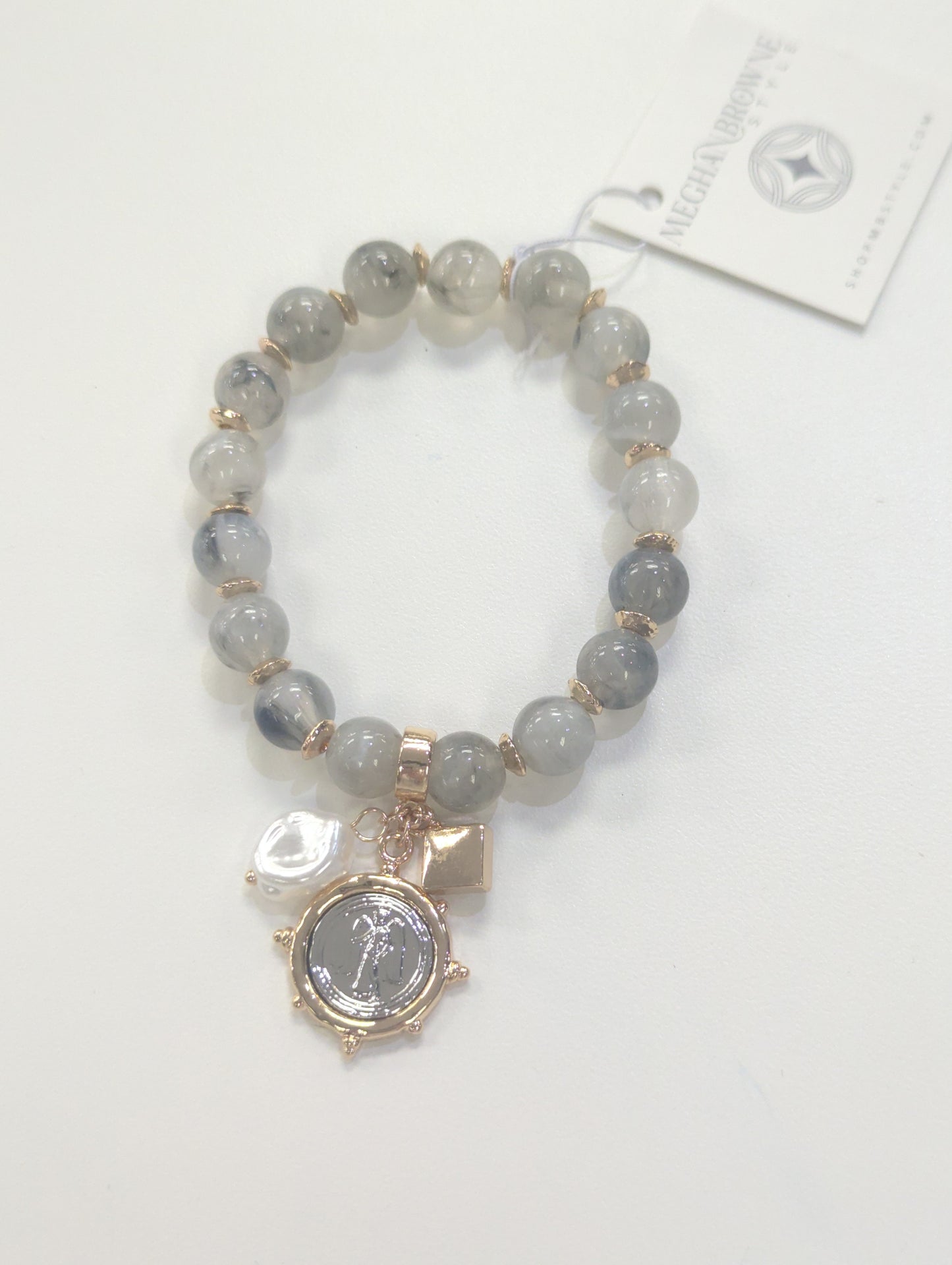 Meghan Browne Kenzo Gray Bracelet