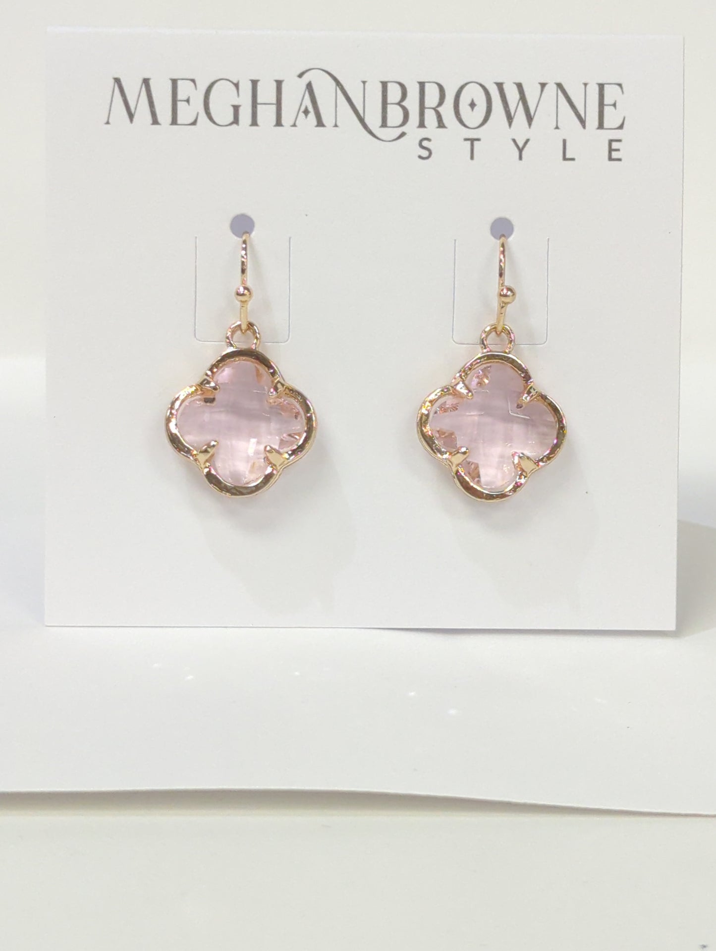 MEGHAN BROWNE PUMA PINK EARRINGS