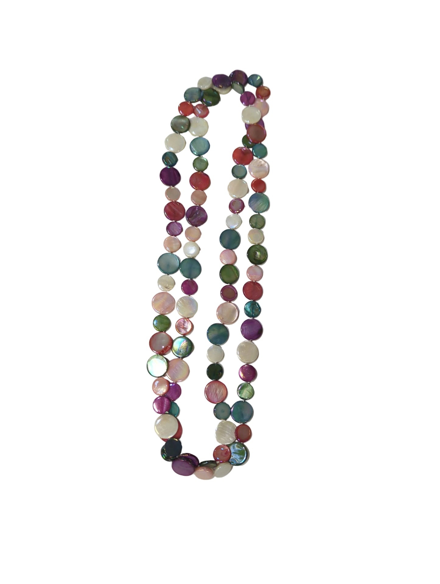 Sea Lily Summer Garden Single Strand Mother of Pearl Necklace