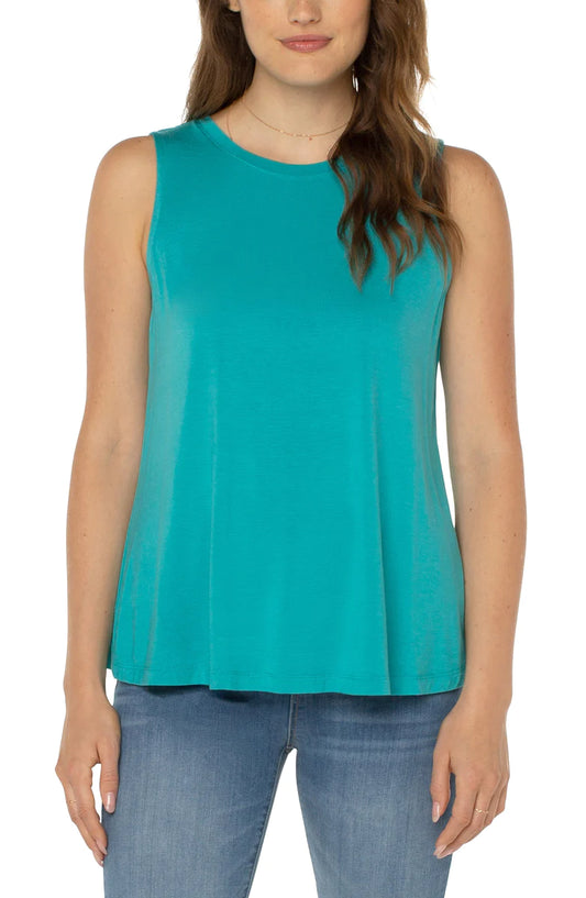 LIVERPOOL SLEEVELESS SCOOP NECK TANK TOP - PETITE