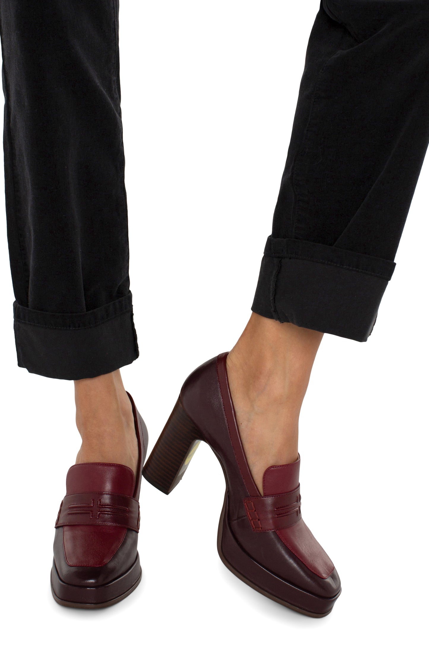 LIVERPOOL CORDUROY MARLEY GIRLFRIEND CUFFED 27"-30" INSEAM