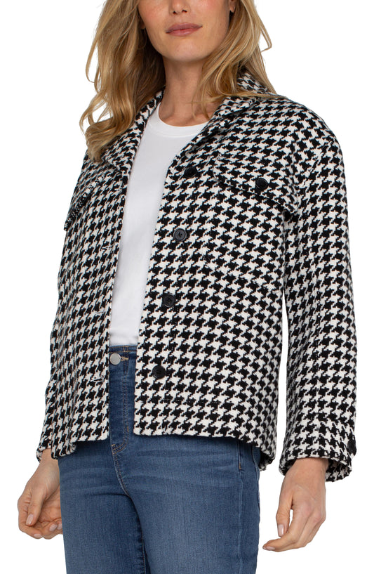 LIVERPOOL BOXY SHACKET WITH SIDE SLITS