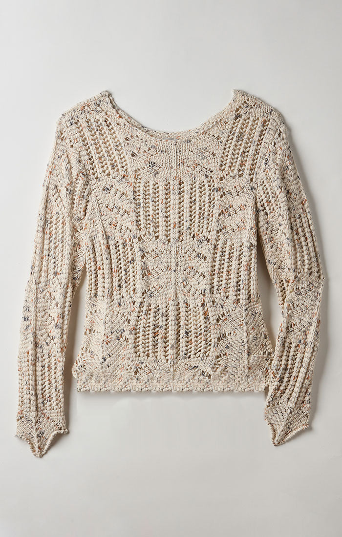 NIC+ZOE DENIM DOT SWEATER