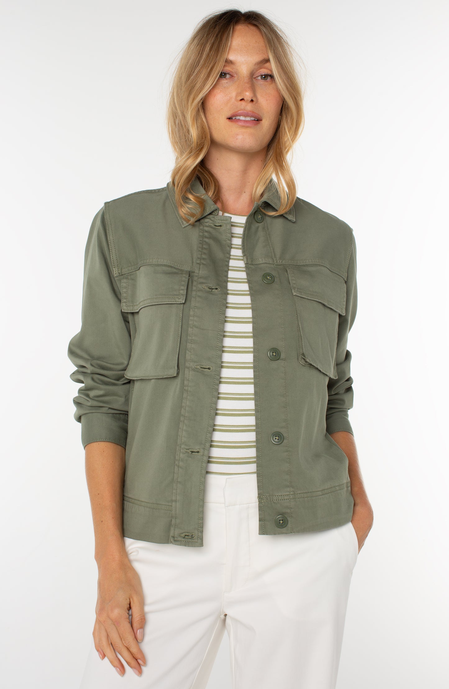 LIVERPOOL BUTTON FRONT CARGO JACKET