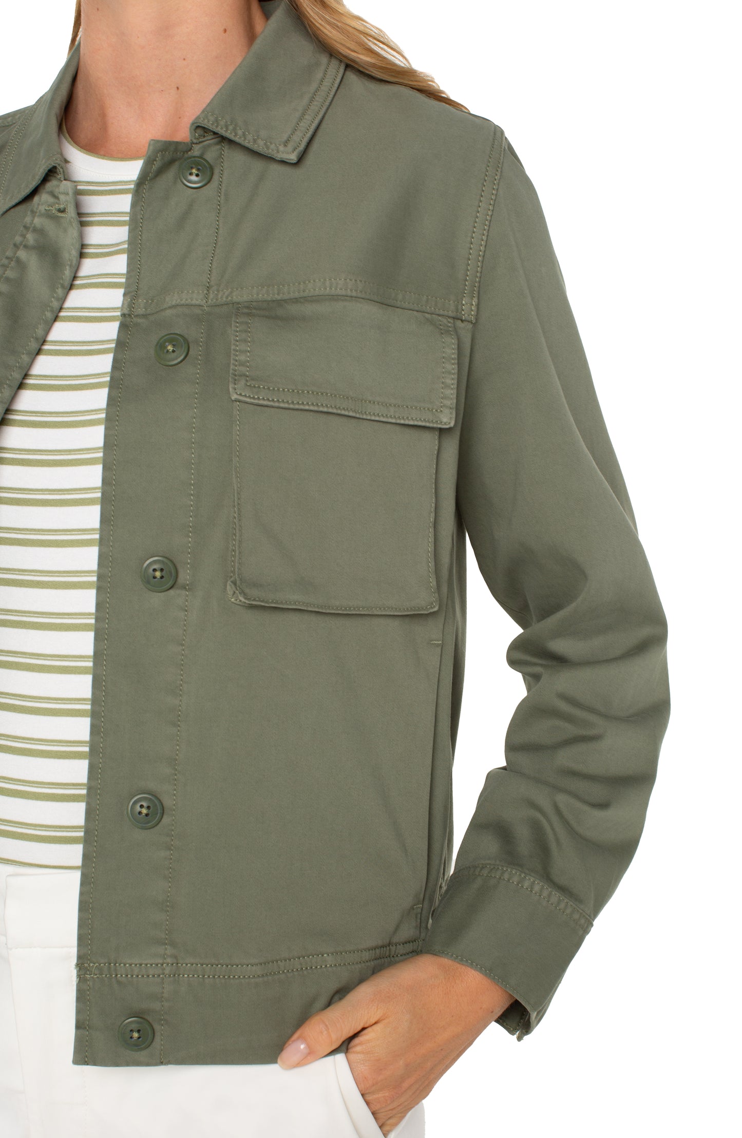LIVERPOOL BUTTON FRONT CARGO JACKET