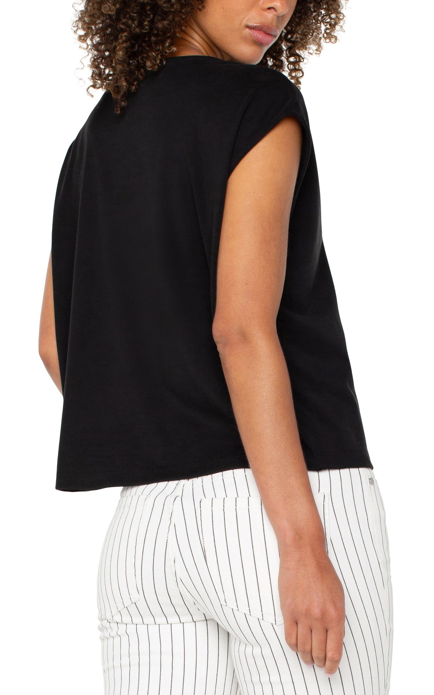 LIVERPOOL DOLMAN SLEEVE V-NECK TOP