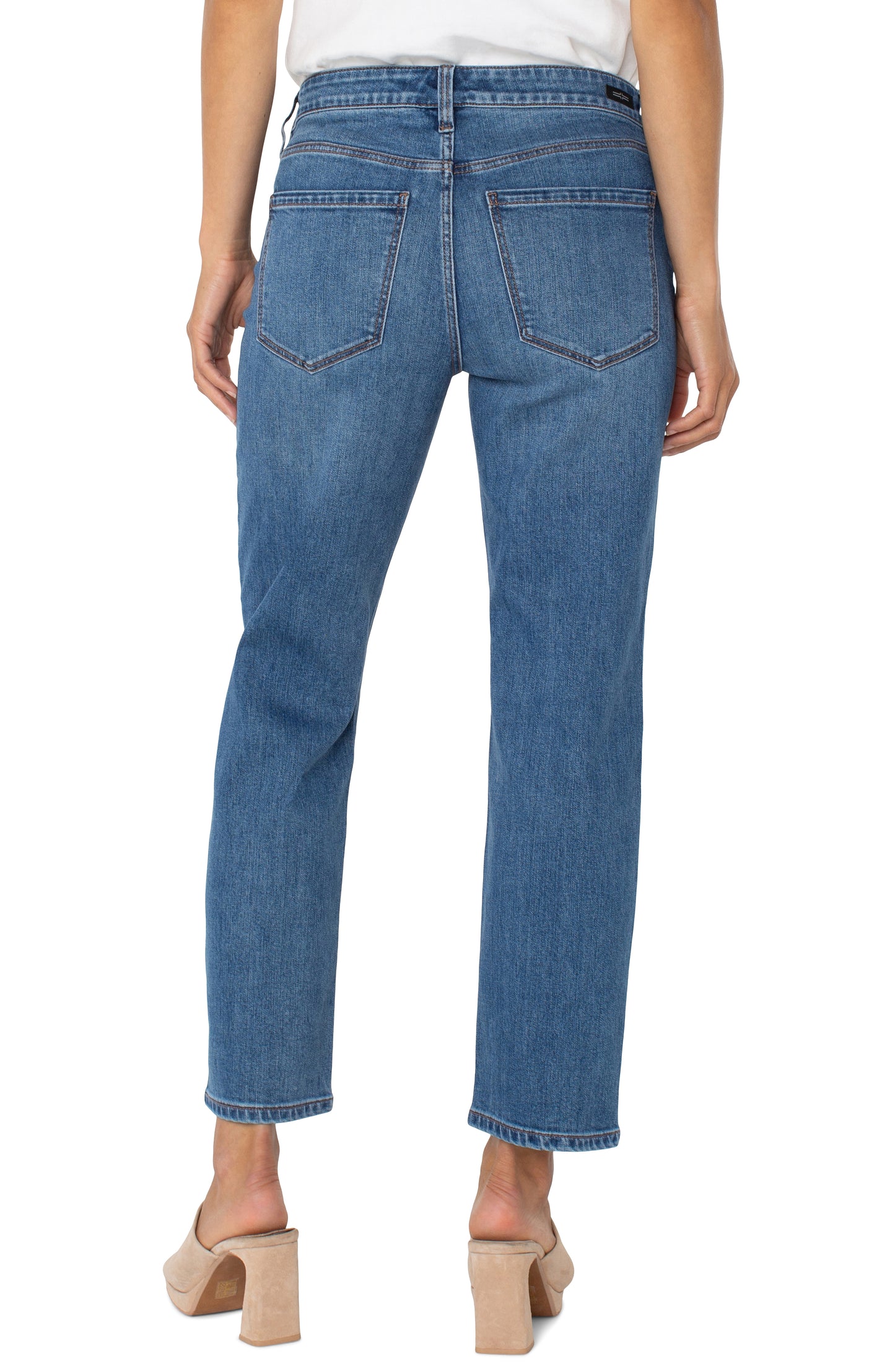 LIVERPOOL KENNEDY CROP STRAIGHT - 27" INSEAM