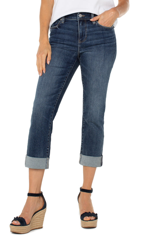 CHARLIE CROP WIDE ROLLED CUFF 24" INSEAM