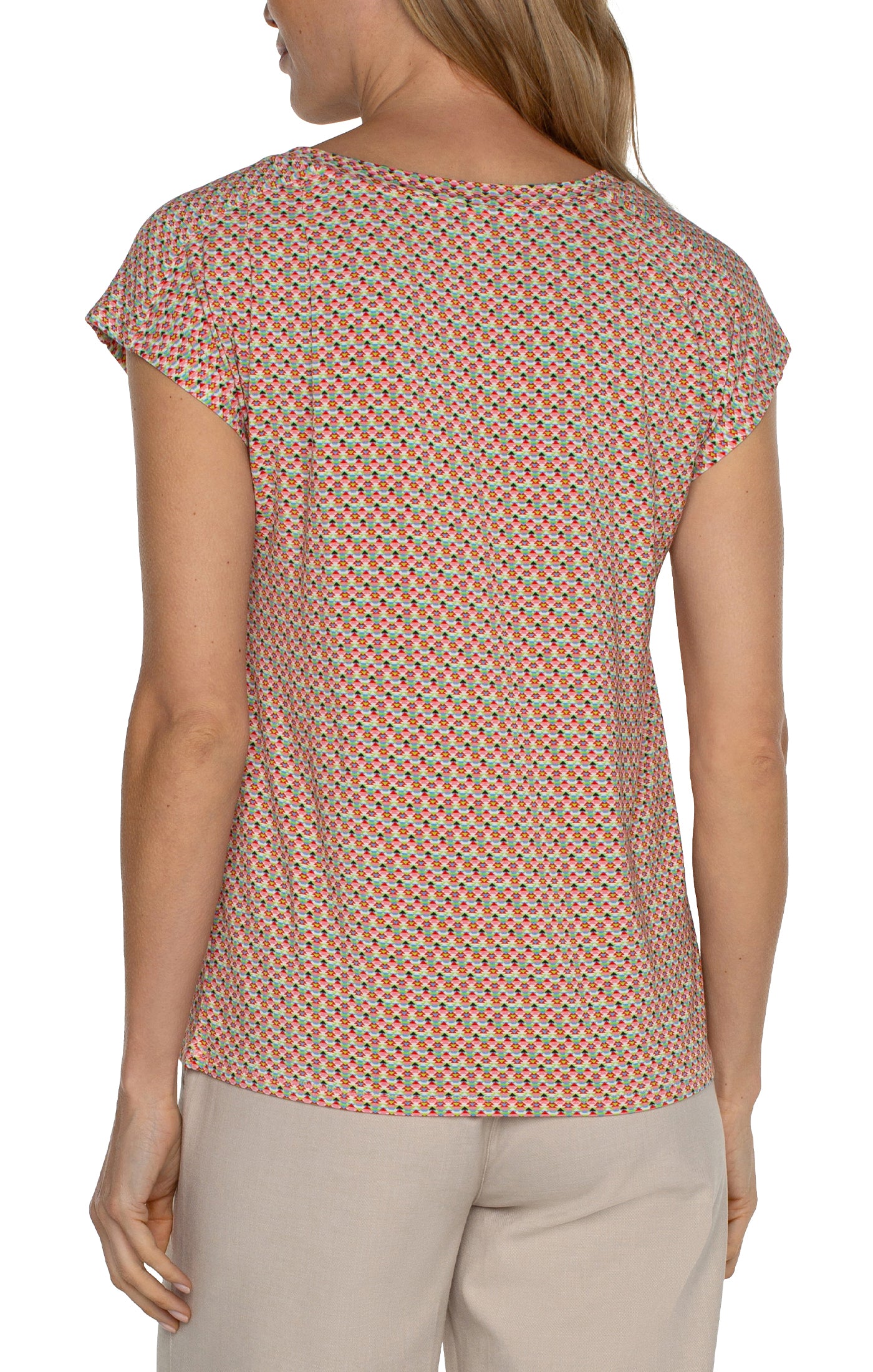 LIVERPOOL BOAT NECK DOLMAN KNIT TOP WITH SHOULDER PLEATS