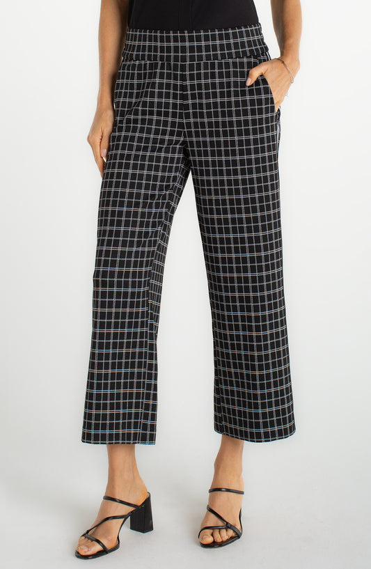 Mable Pullon Crop Stovepipe with Stride Stripe