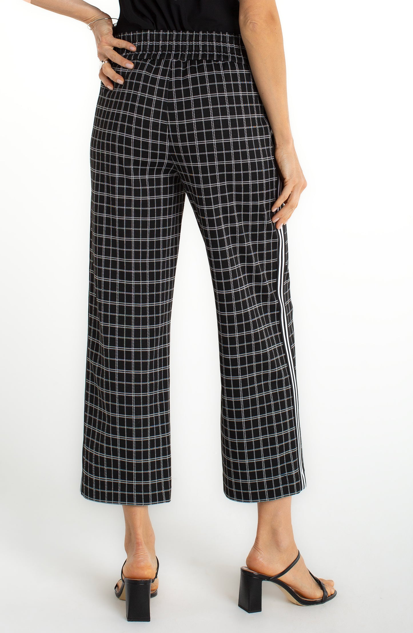 Mable Pullon Crop Stovepipe with Stride Stripe