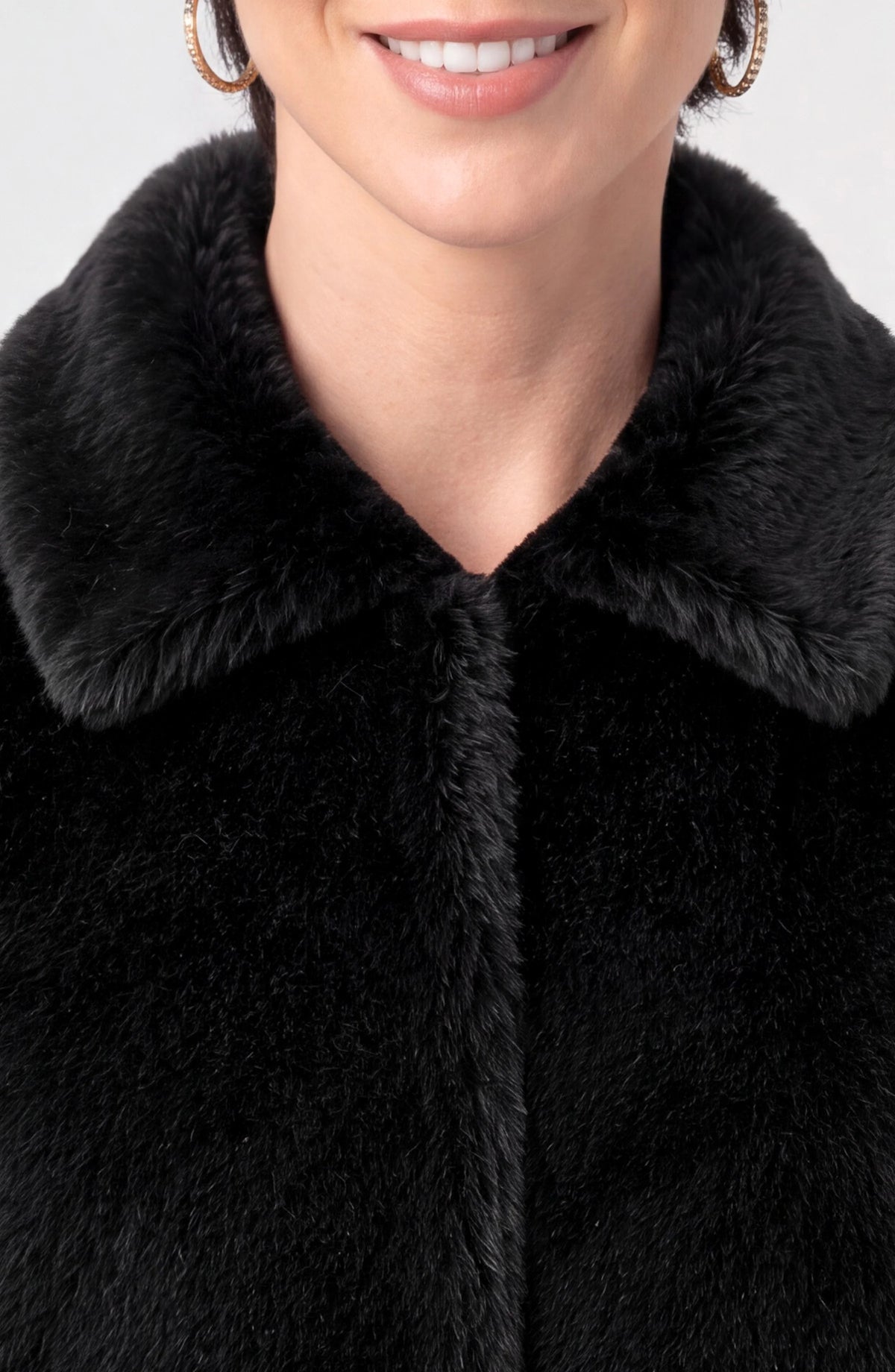 Liverpool Collared Faux Fur Jacket
