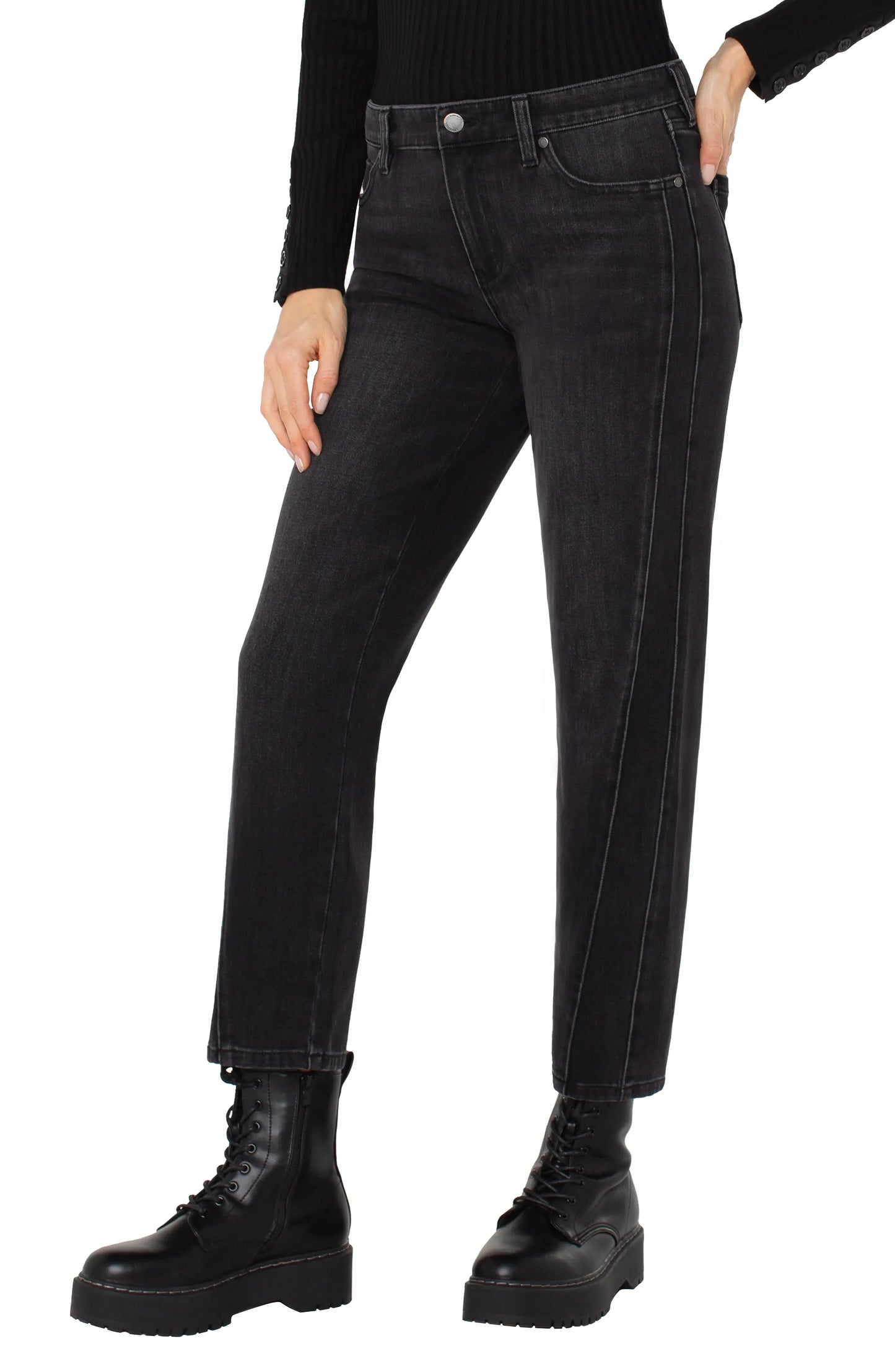 LIVERPOOL LIV NON-SKINNY SKINNY WITH FASHION SEAMING