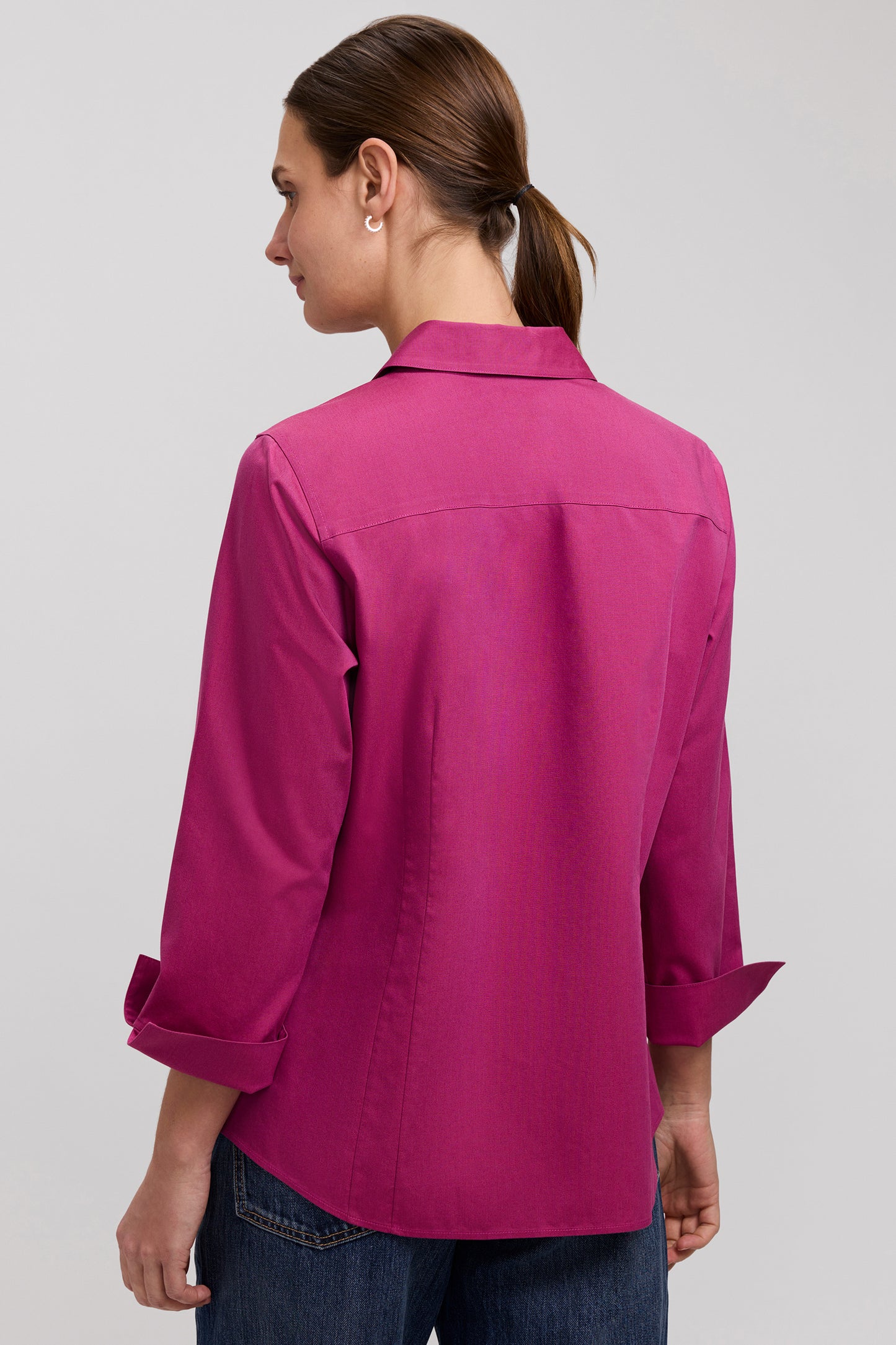 Foxcroft Pinpoint Taylor 3/4 Sleeve