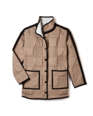 NIC+ZOE Quilted Check Reversible Barn Coat