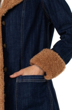 Liverpool Sherpa Trimmed Notch Collar Jacket 38"