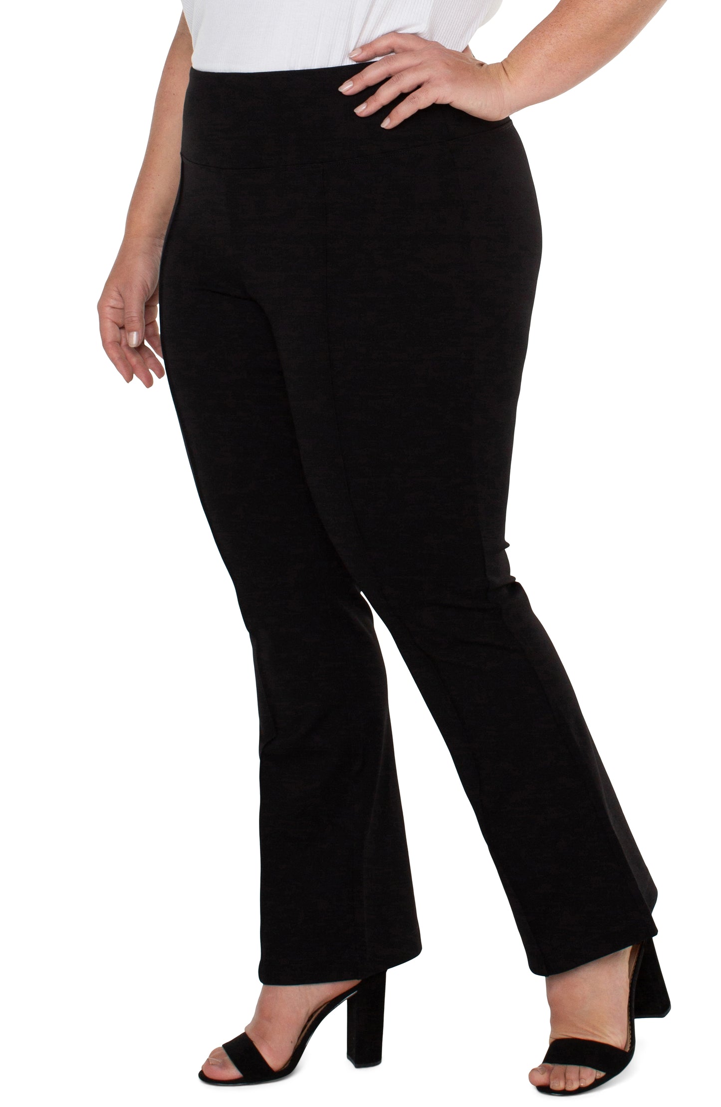 Pearl Full Length Flare with Pintucks - Plus