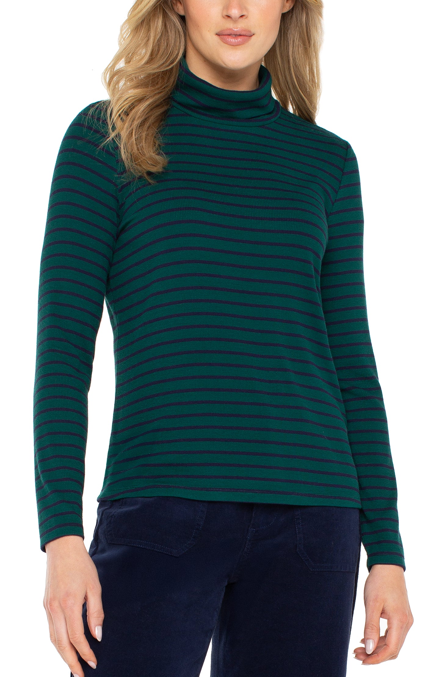 LIVERPOOL LONG SLEEVE TURTLENECK KNIT TOP
