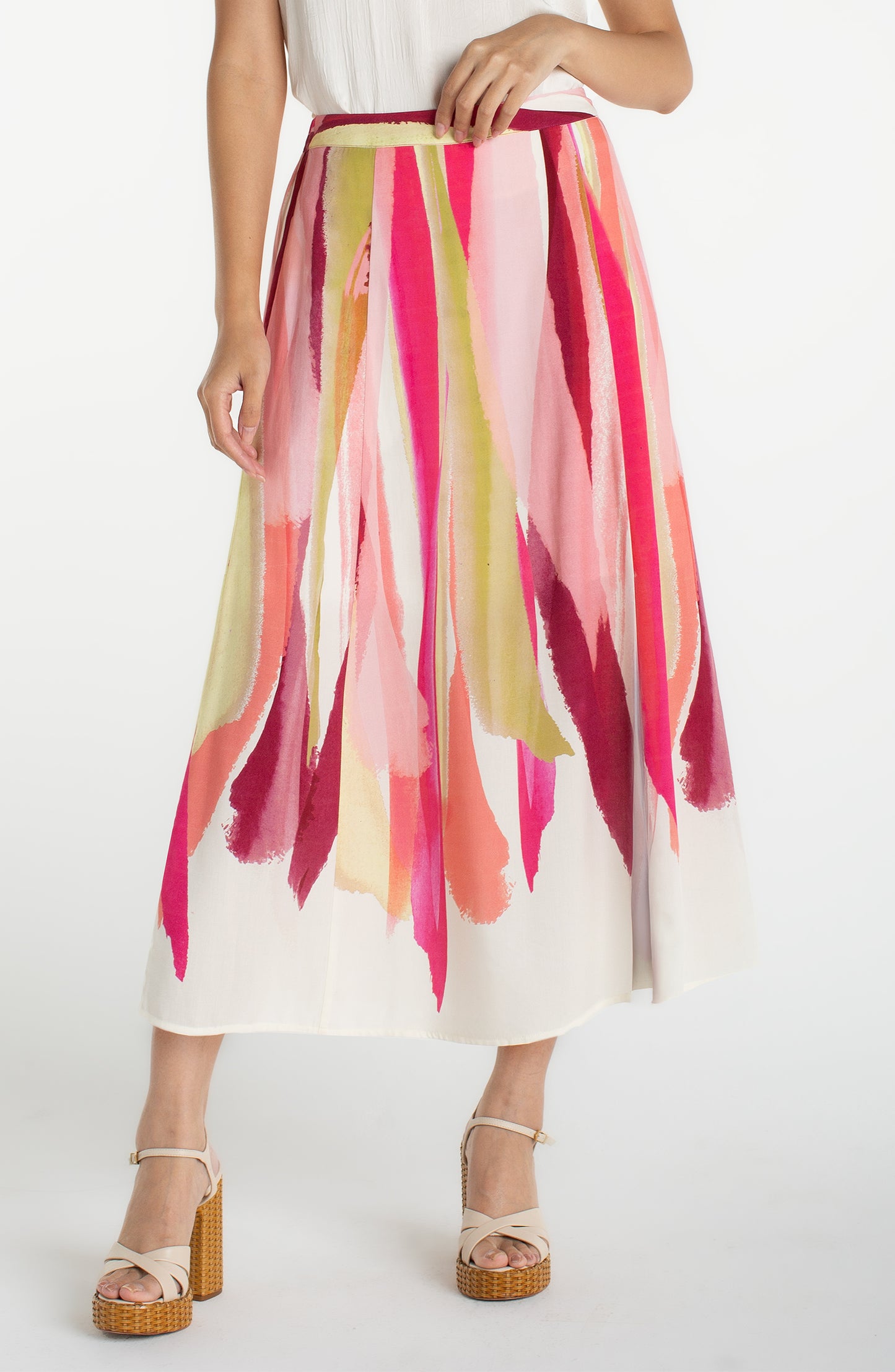 Liverpool Pull on Woven Maxi Skirt