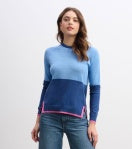 HATLEY OLIVIA SWEATER - BLUE COLOR BLOCK