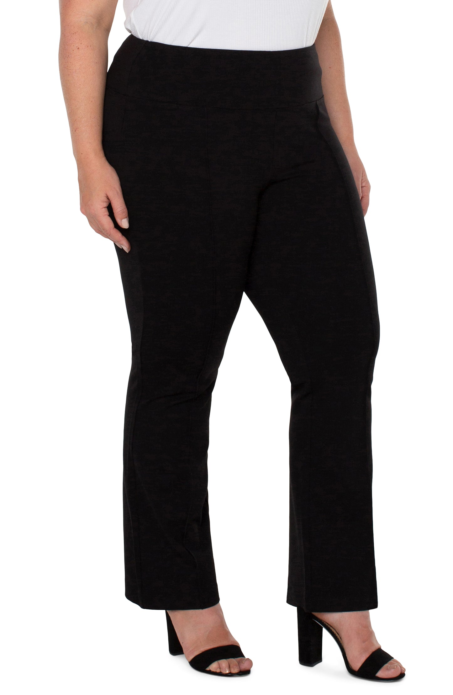 Pearl Full Length Flare with Pintucks - Plus