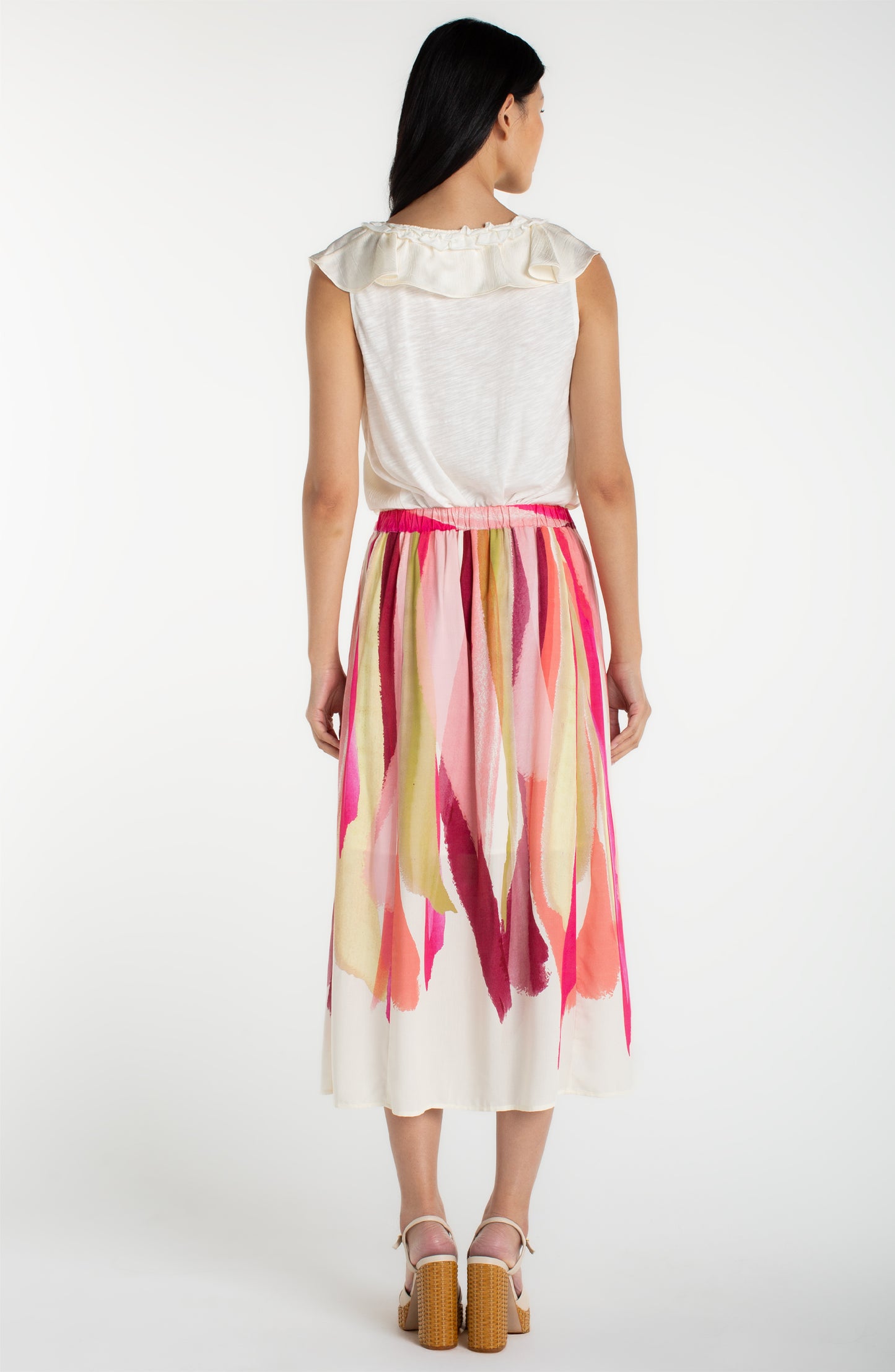 Liverpool Pull on Woven Maxi Skirt