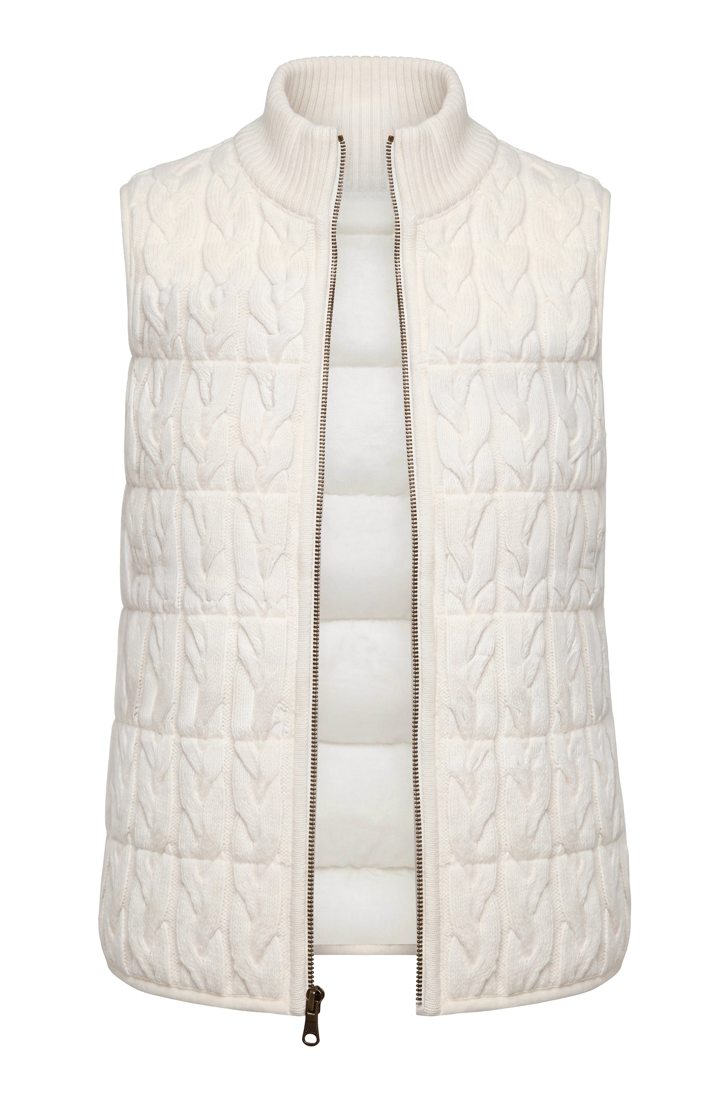 Liverpool Sleeveless Reversible Zip Front Quilted Sweater Vest